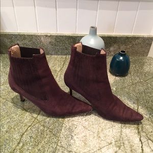 Manolo Blahnik Suede Ankle Boots